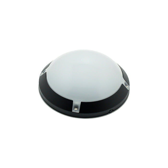 Black Round LED Bulkhead Ceiling Light 8 Watts