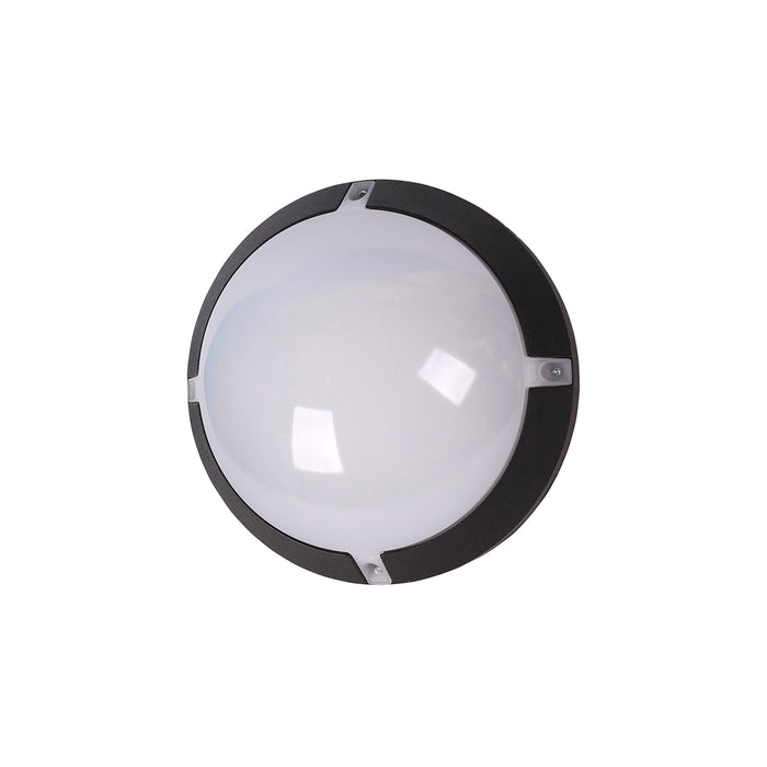 Black Round LED Bulkhead Ceiling Light 8 Watts