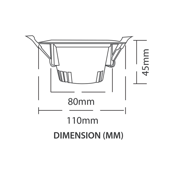 Downlighter LED 6 Watts Warm White Colour