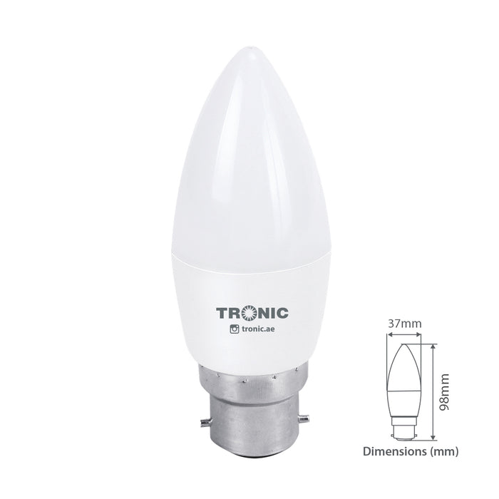 Candle LED 6 Watts Warm White B22 (Pin) Bulb