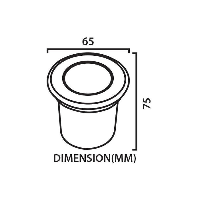 Inground Light - IP65 3 Watts