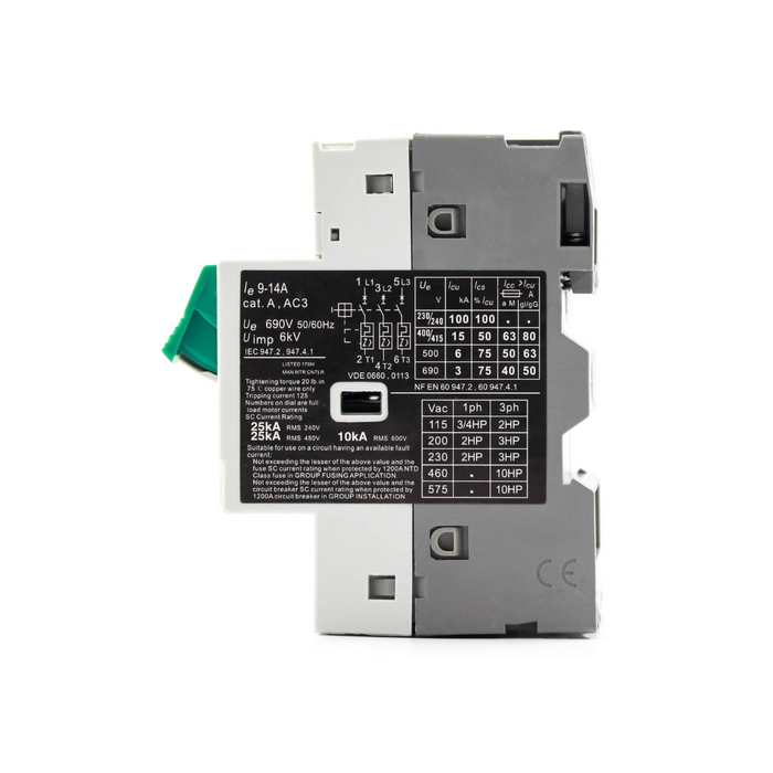 Motor Protection Circuit Breaker 9-14A SGV2-M16