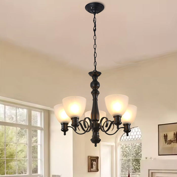 Classic 5-Light Ceiling Chandelier