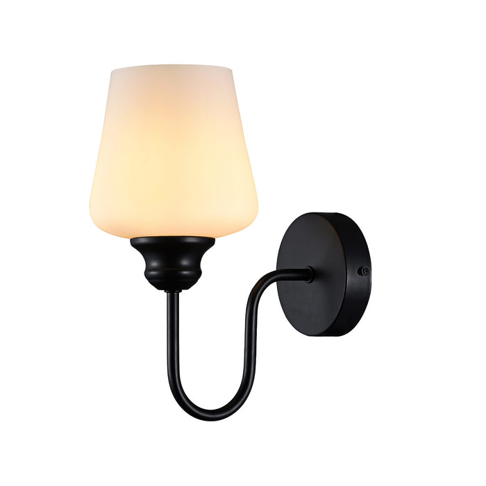 Wall Lamp Sconce With Frosted Glass Shade