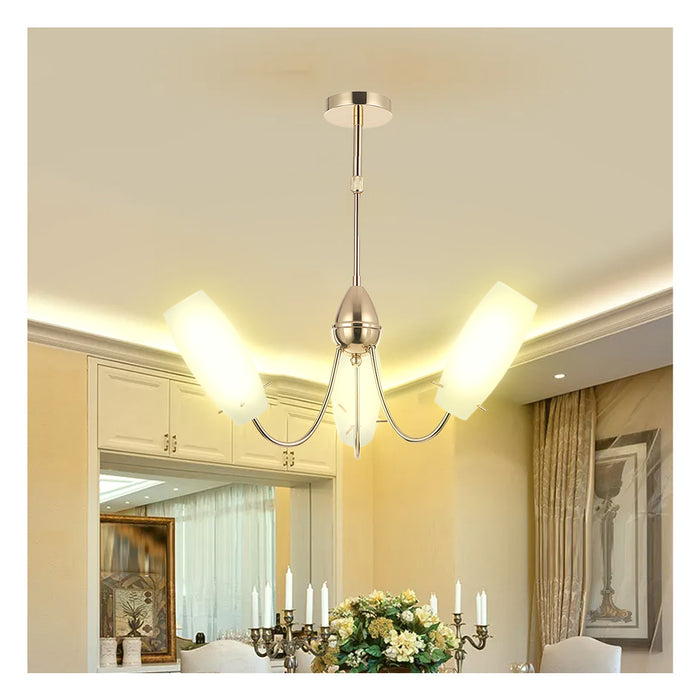 Chandelier Light Pendant Lamp Golden E14 With 3 Lamp