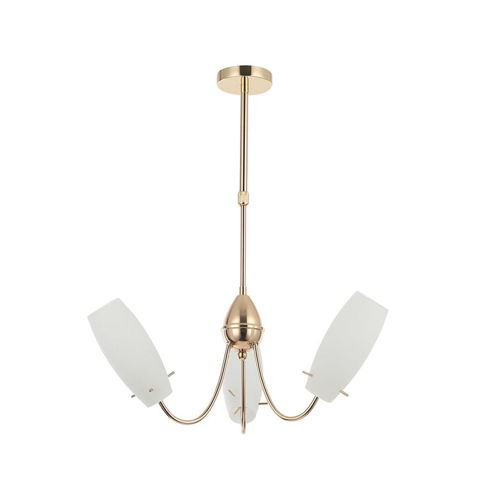 Chandelier Light Pendant Lamp Golden E14 With 3 Lamp