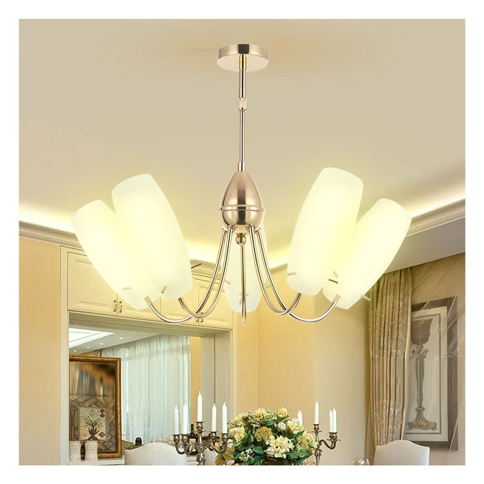 Chandelier Light Pendant Lamp Golden With 5 Lamp