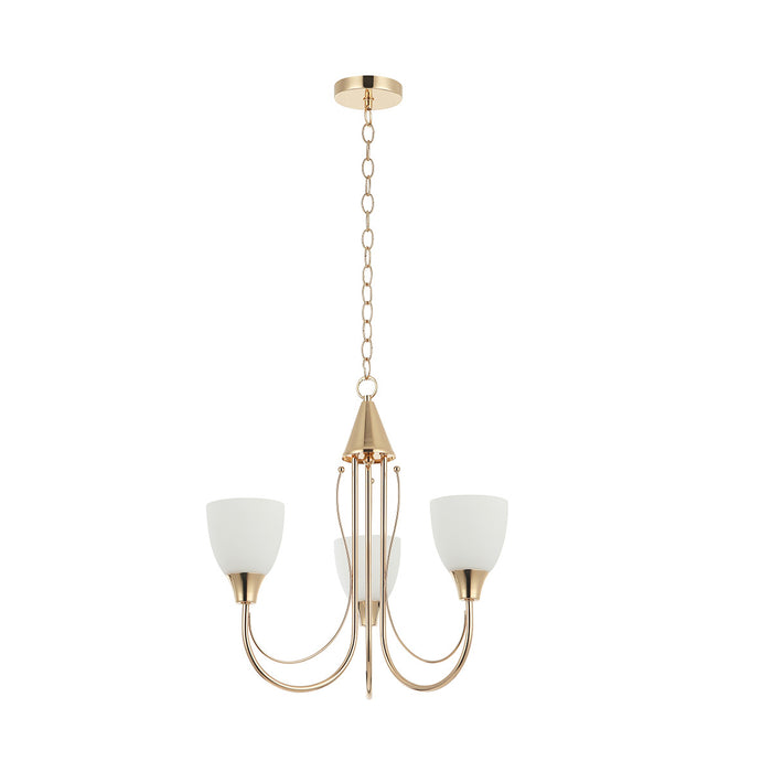 Chandelier  Light Pendant Lamp Golden E27 Bulb With 3 Lamp