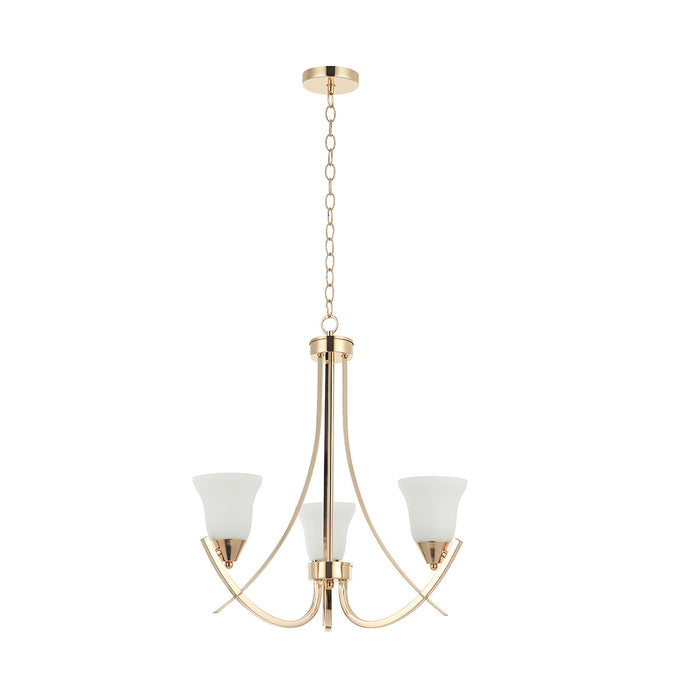 Chandelier Light Pendant Lamp Golden E27 Bulb 3 Lamp