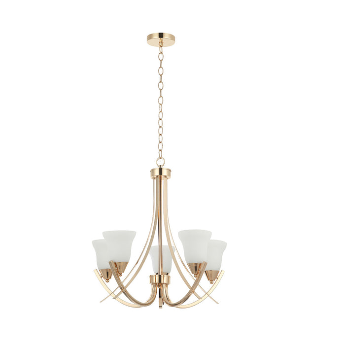 Chandelier Light Pendant Lamp Golden E27 Bulb 5 Lamp