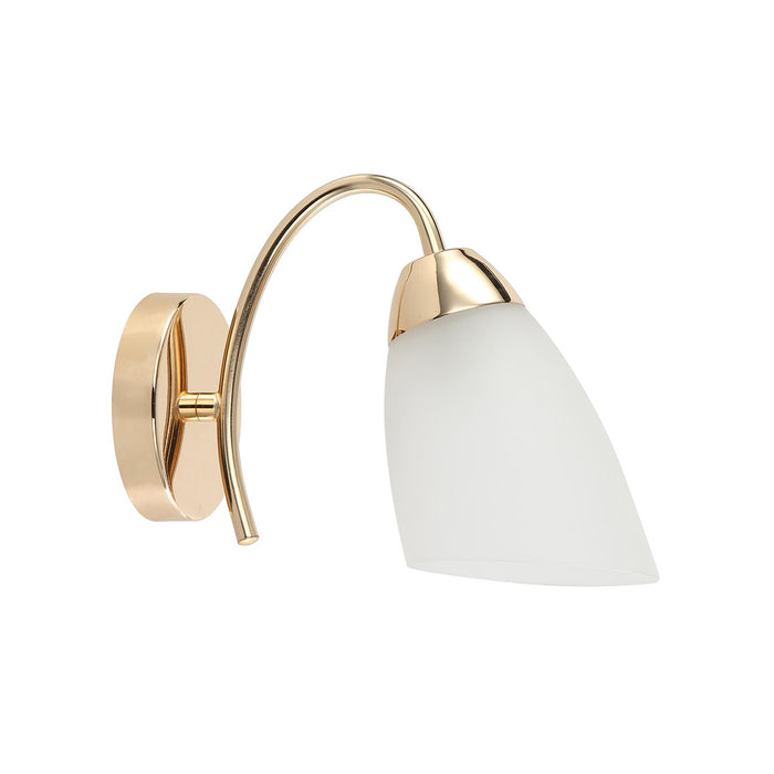 Golden Wall Lamp with E27 Bulb Holder Single Lamp unique design