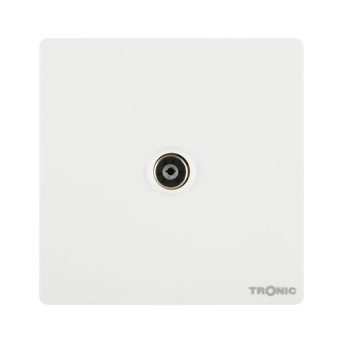 Glossy White - TV Socket