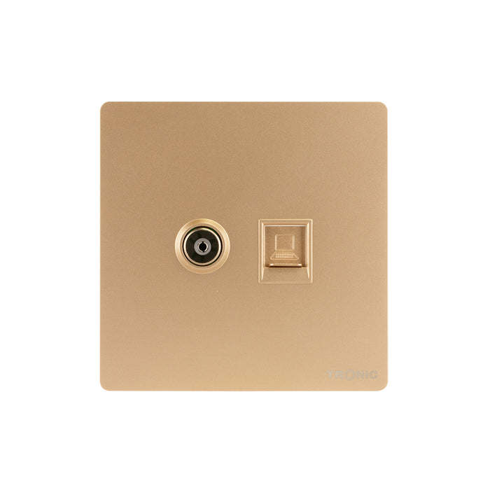 Gold - TV and Data Socket