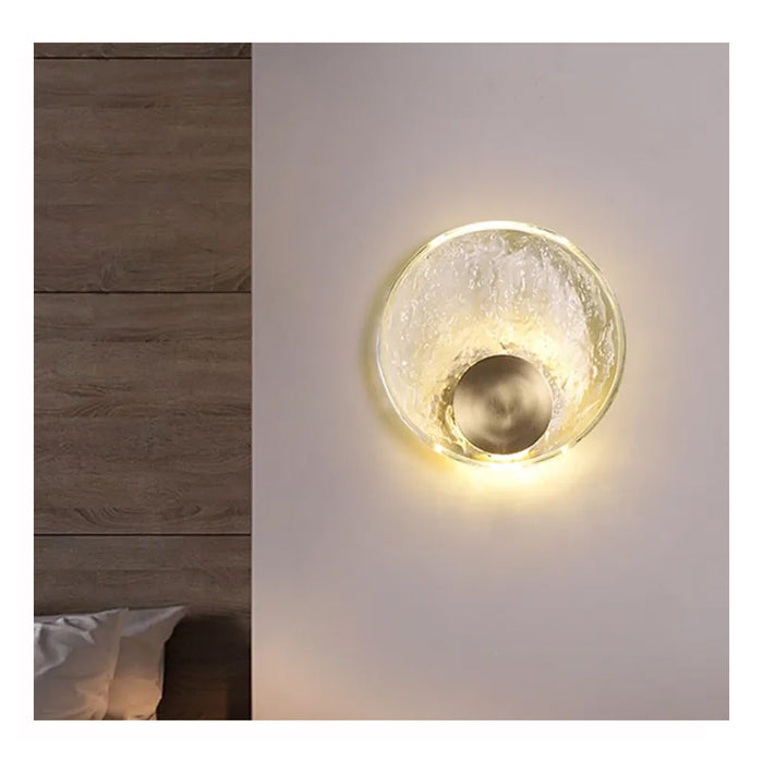 Luxury Decorative Wall Light with Gold and Textured Finish