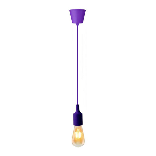 Hanging E27(Screw) Pendant Holder - Purple - Tronic Kenya 