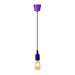 Hanging E27(Screw) Pendant Holder - Purple - Tronic Kenya 