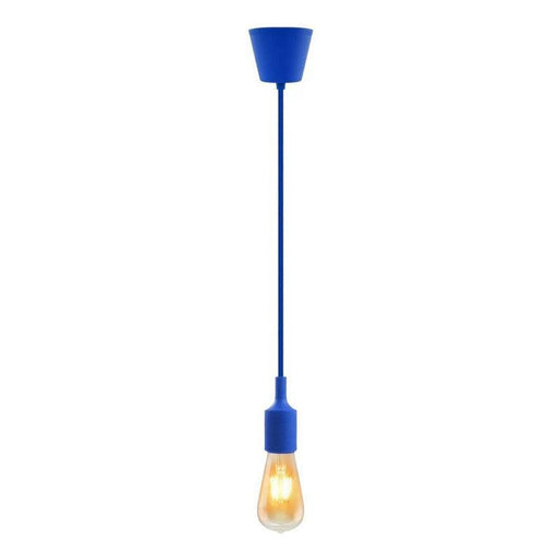 Hanging E27(Screw) Pendant Holder - Blue - Tronic Kenya 