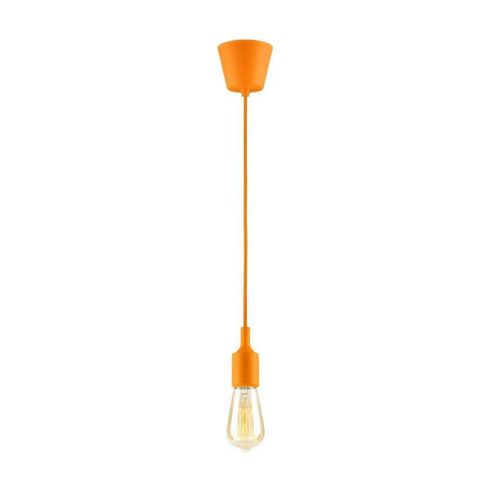 Hanging E27(Screw) Pendant Holder - Orange - Tronic Kenya 