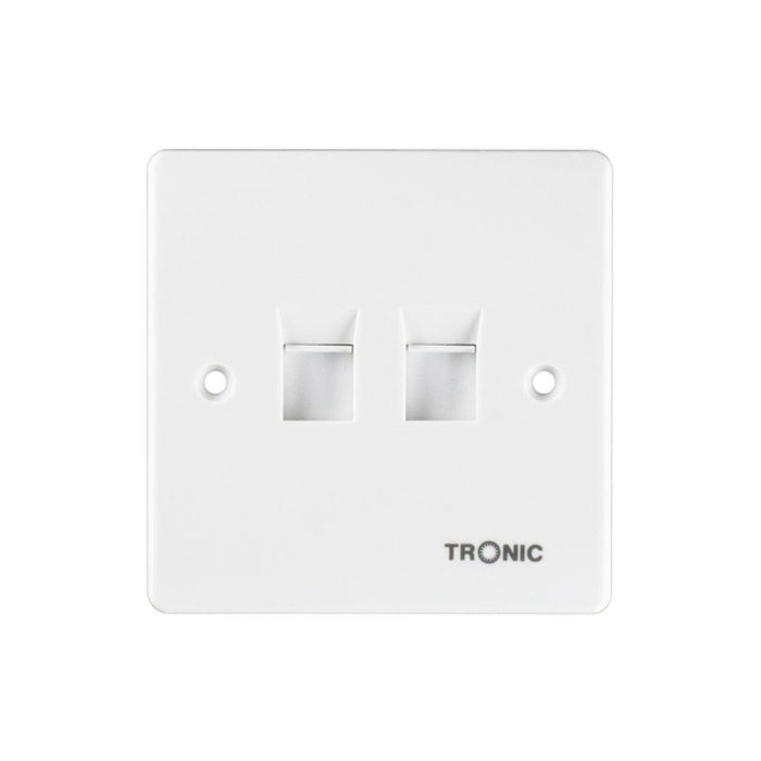 1 Gang Telephone Socket White